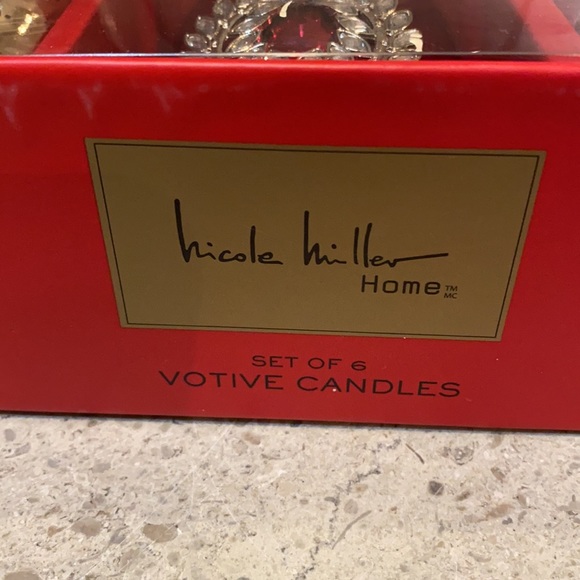 Nicole Miller Votive Candle Holders. Set of 6. - Picture 3 of 9